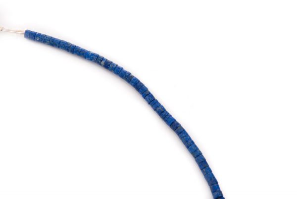Lapis Lazuli Wheel Bead Necklace